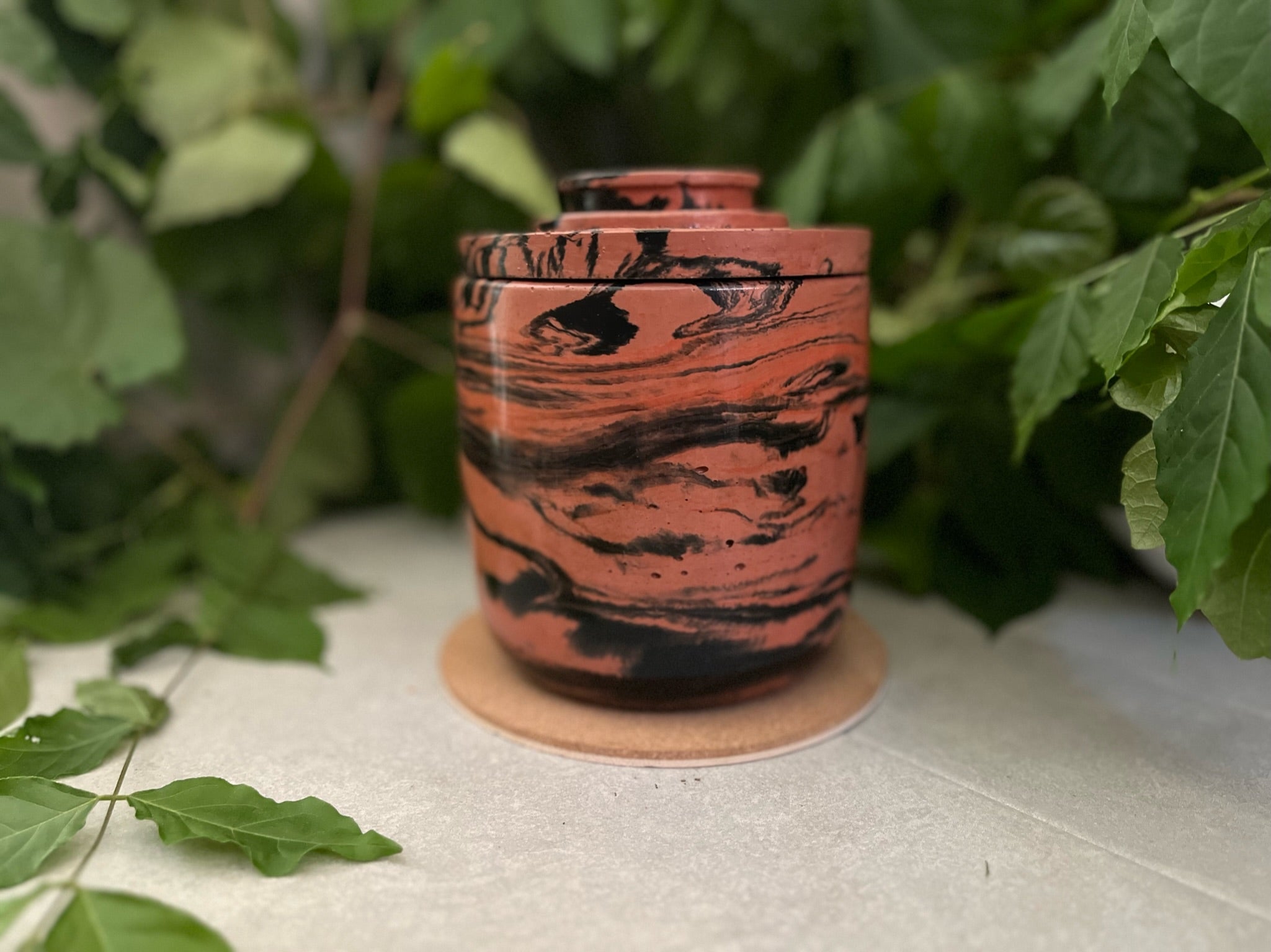 Straight Edge Swirl Firepit