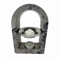 Rencarie Arch wax melter in grey and red marbled cement with tealight